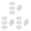 10Pcs 8Inch Clear Plant Saucer Plastic Drip Trays for Plants 1