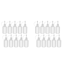 10Pcs 30Ml Plastic Squeezable Tip Applicator Bottle for Glue DIY
