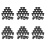 100 Pack 2.36 Inch Cups Slotted Mesh Wide Lip Filter Plant Net Pot 2