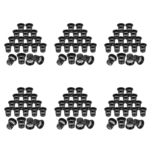 100 Pack 2.36 Inch Cups Slotted Mesh Wide Lip Filter Plant Net Pot 1