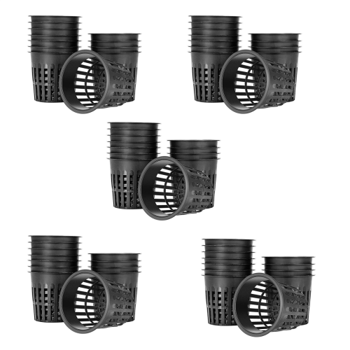 15 Pack 4 Inch Net Cups Slotted Plant Net Pot Bucket Basket 2