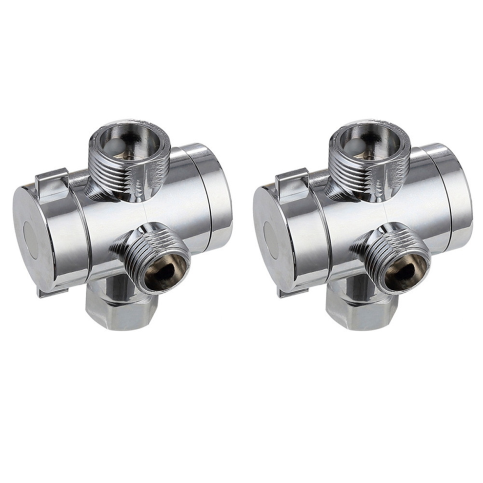 Abs Chrome 3 Way Diverter Hose Fitting T Shape Adapter Connector 4711515511139