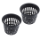 10pcs 3 inch Mesh Pot Net Planting Basket Hydroponic Black 4