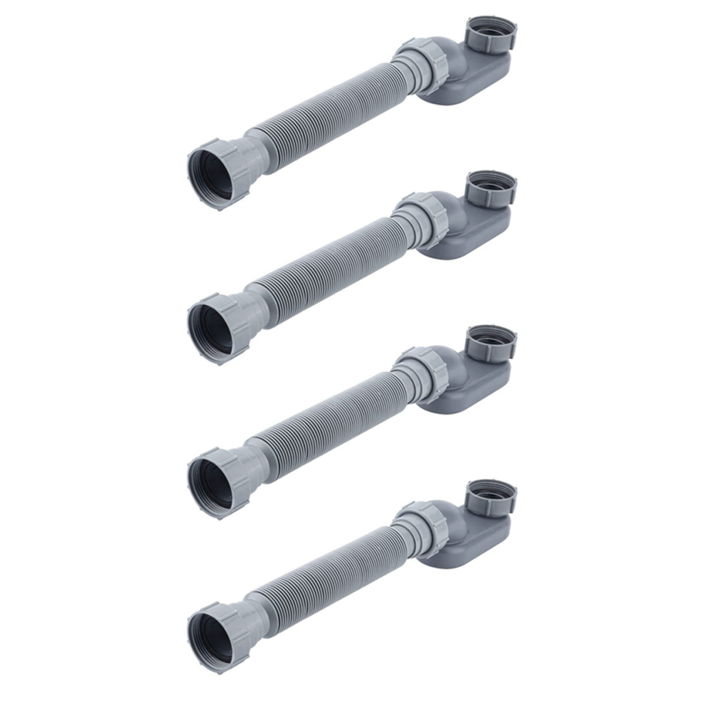 Low Profile 1 1/2 P Trap Flexible Bathtub Drain Pipe Flat P Trap Free 4711515511825