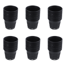 10pcs 3 inch Mesh Pot Net Planting Basket Hydroponic Black
