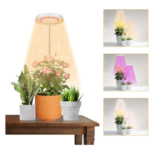 2X LED Grow Light, for Indoor Plants Growing,Auto Timer 4/8/12/18 1