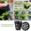 60 Pack 2 Inch Slotted Mesh Wide Lip Plant Net Basket for Hydroponics 7