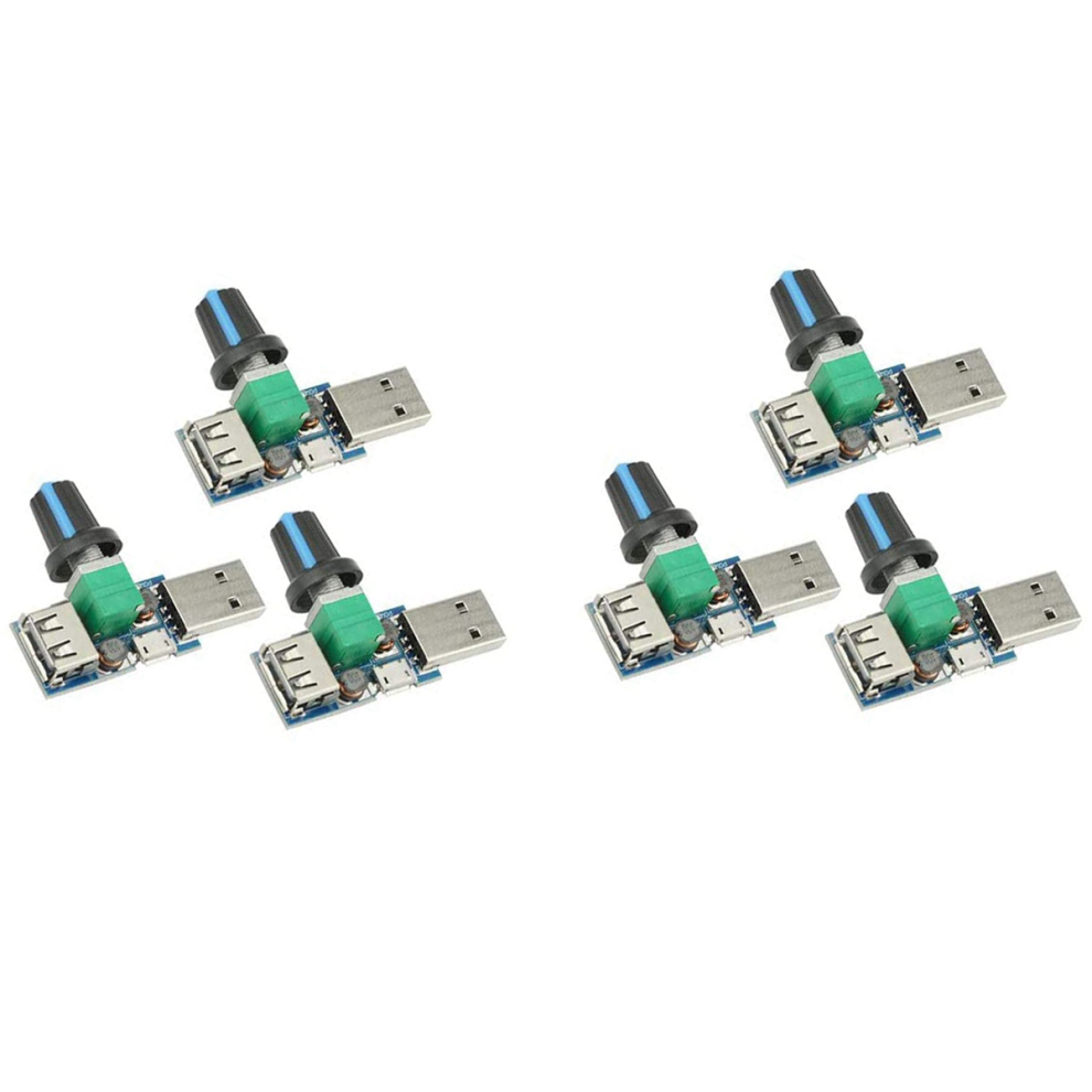 3Pcs 5W Usb Fan Air Volume Speed Stepless Governor Module 4711515515359