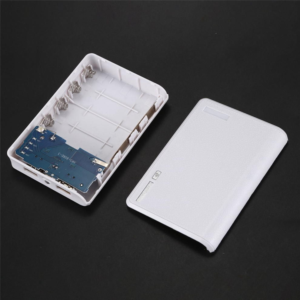 Portable Usb Charger 18650 Power Bank Battery Box For Iphone6 White 4711515519081