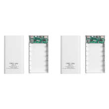 20000MAh Power Board for 6X18650 Battery DIY Powerbank Case(White)