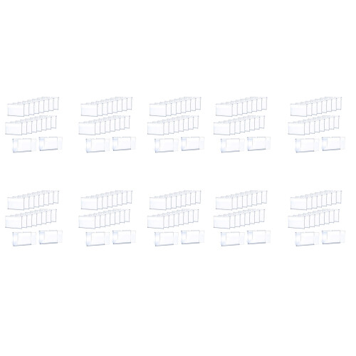 500Pcs Clear Plastic Label Holder Price Tag, for Storage Bins Labels