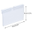100Pcs Clear Plastic Label Holders for Wire Shelf Retail Price Label 7