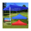 2X2M Four-Corner Tent Cloth Foldable Rainproof Replacement Blue 2