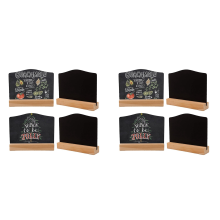 4 PCS Mini Chalkboard Signs for Chalk Sign,Message Board Signs