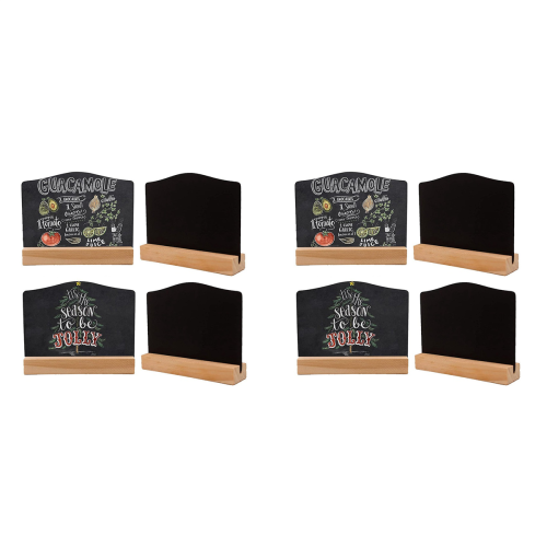 4 PCS Mini Chalkboard Signs for Chalk Sign,Message Board Signs