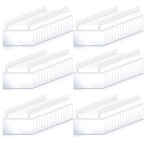 80Pcs Plastic Basket Label Holders Lock Closure for Market Grocery 1