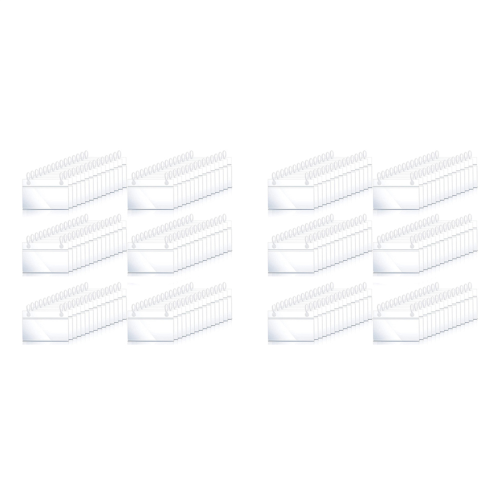 80Pcs Plastic Basket Label Holders Lock Closure for Market Grocery