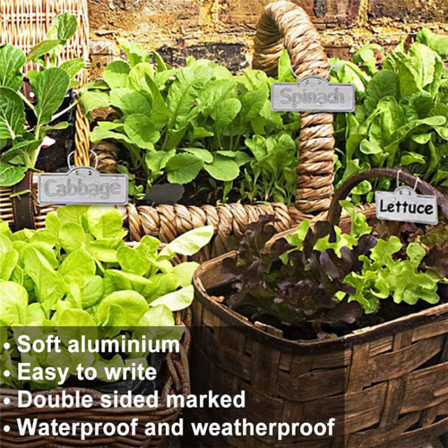50PCS Aluminum Plant Labels Tree Double-Sided Tags 1