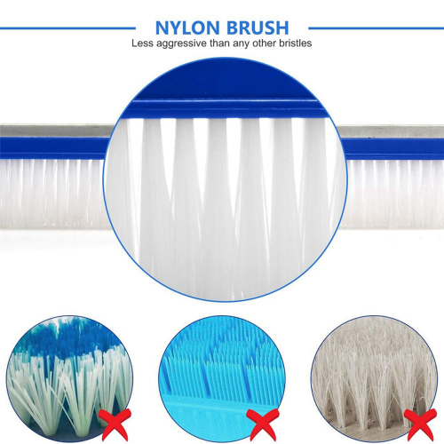 18 Inch Swimming Pool Cleaning Pole Brush Head Replacement Brush,Blue 1