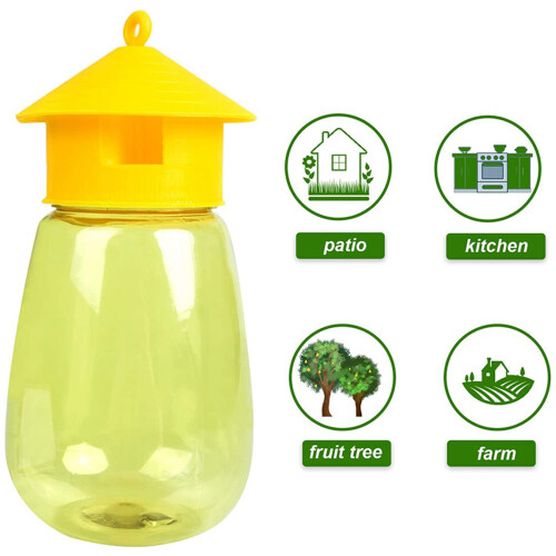 12 Pack Fly Reusable Traps, Fruit Fly Traps Fly Catcher Outdoor 2