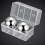 2Pcs Stainless Steel Cubes Quick-freeze Balls Whiskey Round Utensils 3