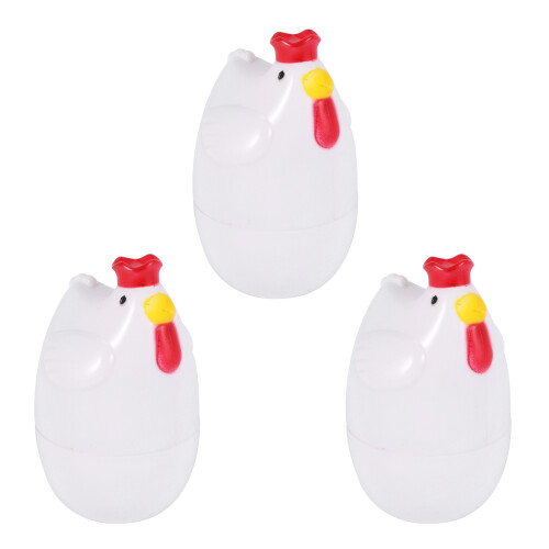 3X Chick-shaped 1 boiled egg steamer pestle kitchen gadgets