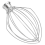 K5AWW Replacement Wire Whip for Vertical Mixer Aid 6