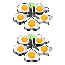 Fried Egg Molds, Pancake Mold Maker with Handle for Kids, 5Pcs