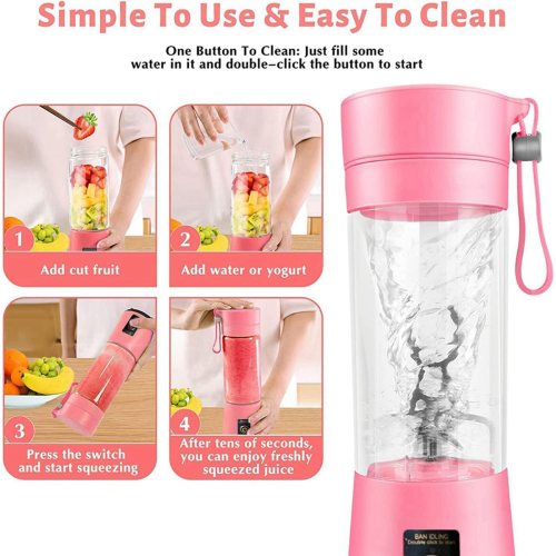 Portable Blender Mini Blender for Shakes and Smoothies with 6 Blades 2