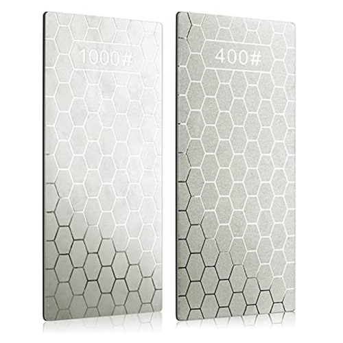 2PCS Diamond Sharpening Stone, Whetstone with Base(400/1000 Grit) 1