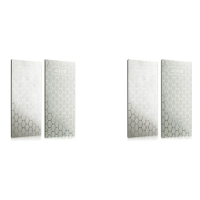 2PCS Diamond Sharpening Stone, Whetstone with Base(400/1000 Grit)