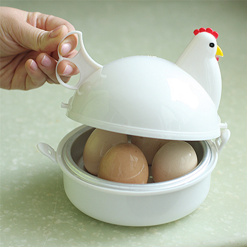 Chicken Shaped Microwave Eggs Boiler Cooker Kitchen Appliances 2