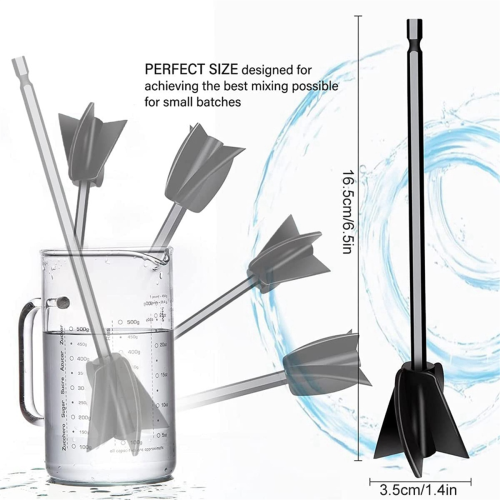 8 Pcs Resin Mixer Epoxy for Powerful Mixing Reusable Multipurpose 2