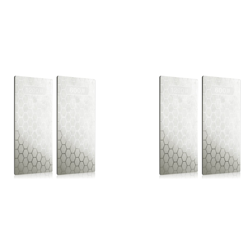 2PCS Diamond Sharpening Stone, Whetstone with Base(600/1200 Grit)