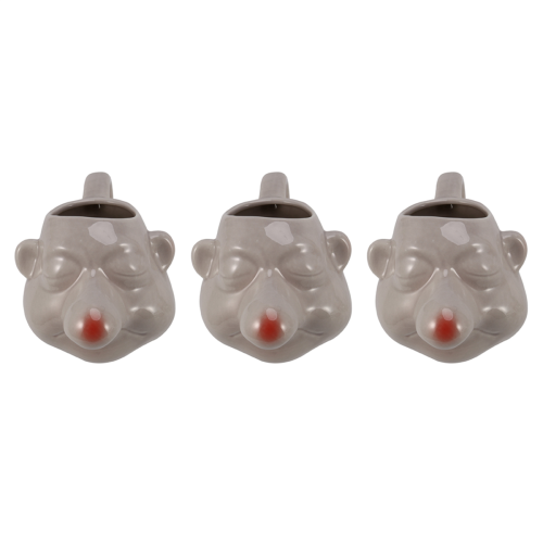 Cermic Big Nose Egg Divider Cartoon Egg Yolk Separators Handle Filter