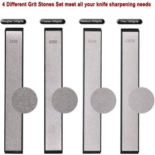 Diamond Sharpening Stone Set,Knife Sharpener System Sharpening Stones 2