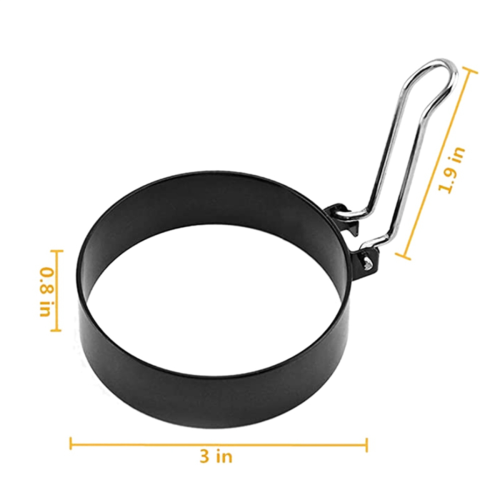 Round Egg Pancake Maker Mold,Non Stick Kitchen Tool for Shaping Eggs 1