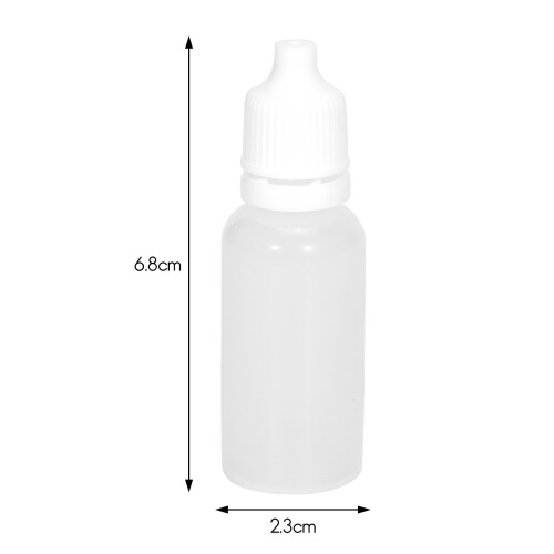 200PCS 15Ml Squeezable Dropper Bottles Eye Liquid Dropper Refillable 2