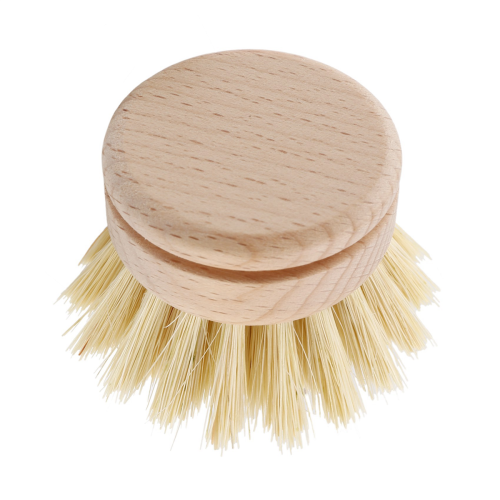 6 Pcs Replacement Brush Heads Wooden Cleaning Dish Brush Kitchen 2