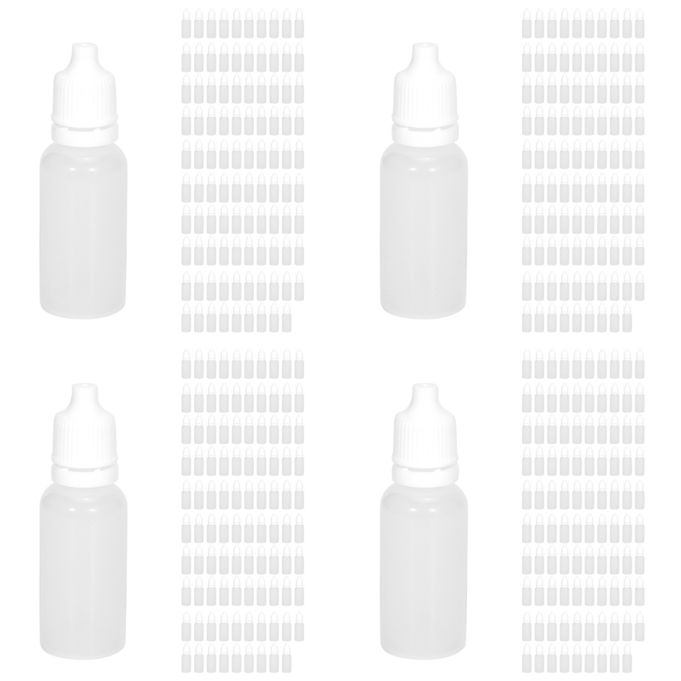 100PCS 15Ml Squeezable Dropper Bottles Eye Liquid Dropper Refillable