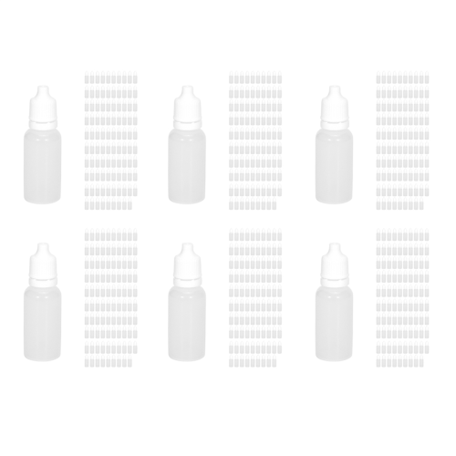 100PCS 15Ml Squeezable Dropper Bottles Eye Liquid Dropper Refillable