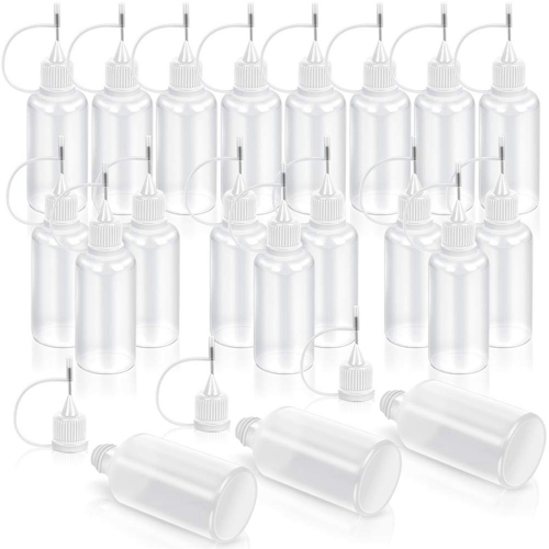 20 Pcs Tip Applicator Bottle, Empty Applicator Glue Bottle 30Ml 2