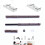 Floating Shelf Brackets -10 Pack Hardware Blind Supports Shelves 3