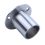 Wardrobe 25mm Tube Stainless Steel Rail Rod End Support Bracket 2pcs 7