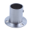 Wardrobe 25mm Tube Stainless Steel Rail Rod End Support Bracket 2pcs 5