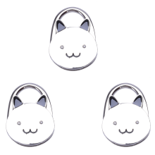 Cartoon Foldable Silver Tone Handbag Hook