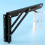 2Pcs 12Inch Folding Shelve Heavy Duty Metal Shelving Support Bracket 6