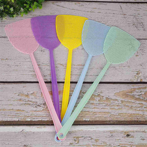 10 Pack Plastic Long Handle Fly Swat for Mosquito Multi-Color Random 2