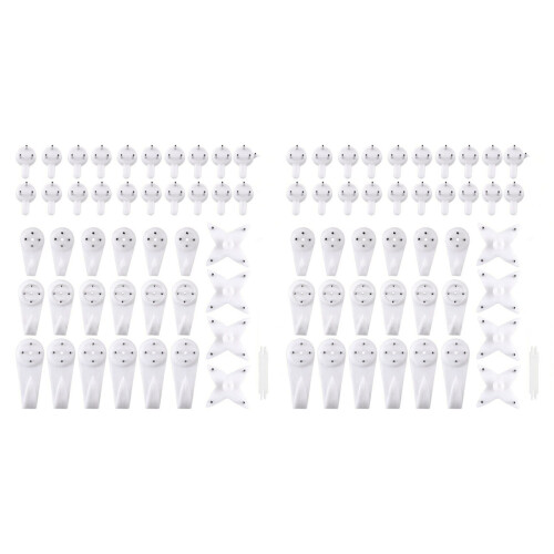 105 Pack Picture Hangers Clock Wedding Photos Hanging Hardware Kit