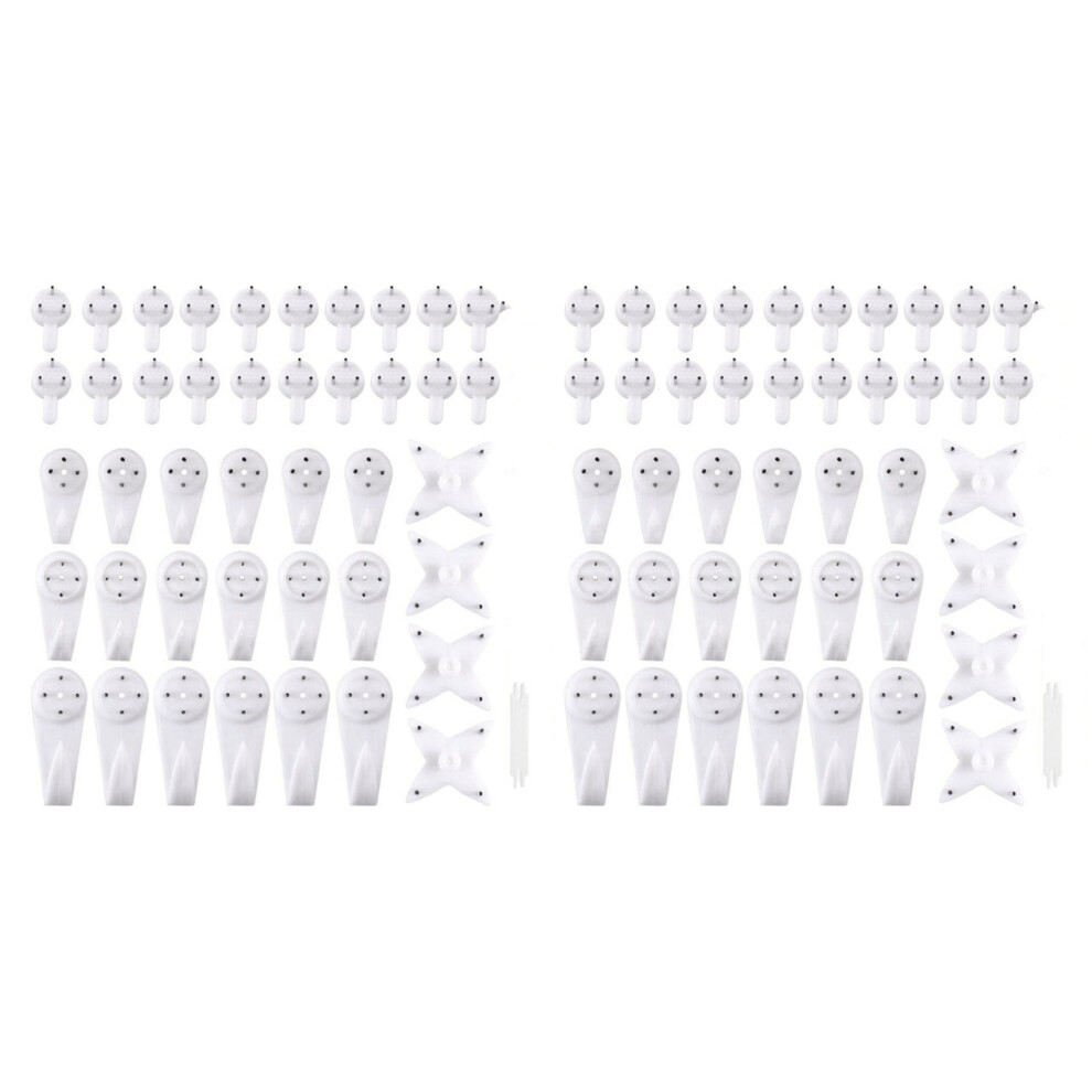 105 Pack Picture Hangers Clock Wedding Photos Hanging Hardware Kit 4711671271199